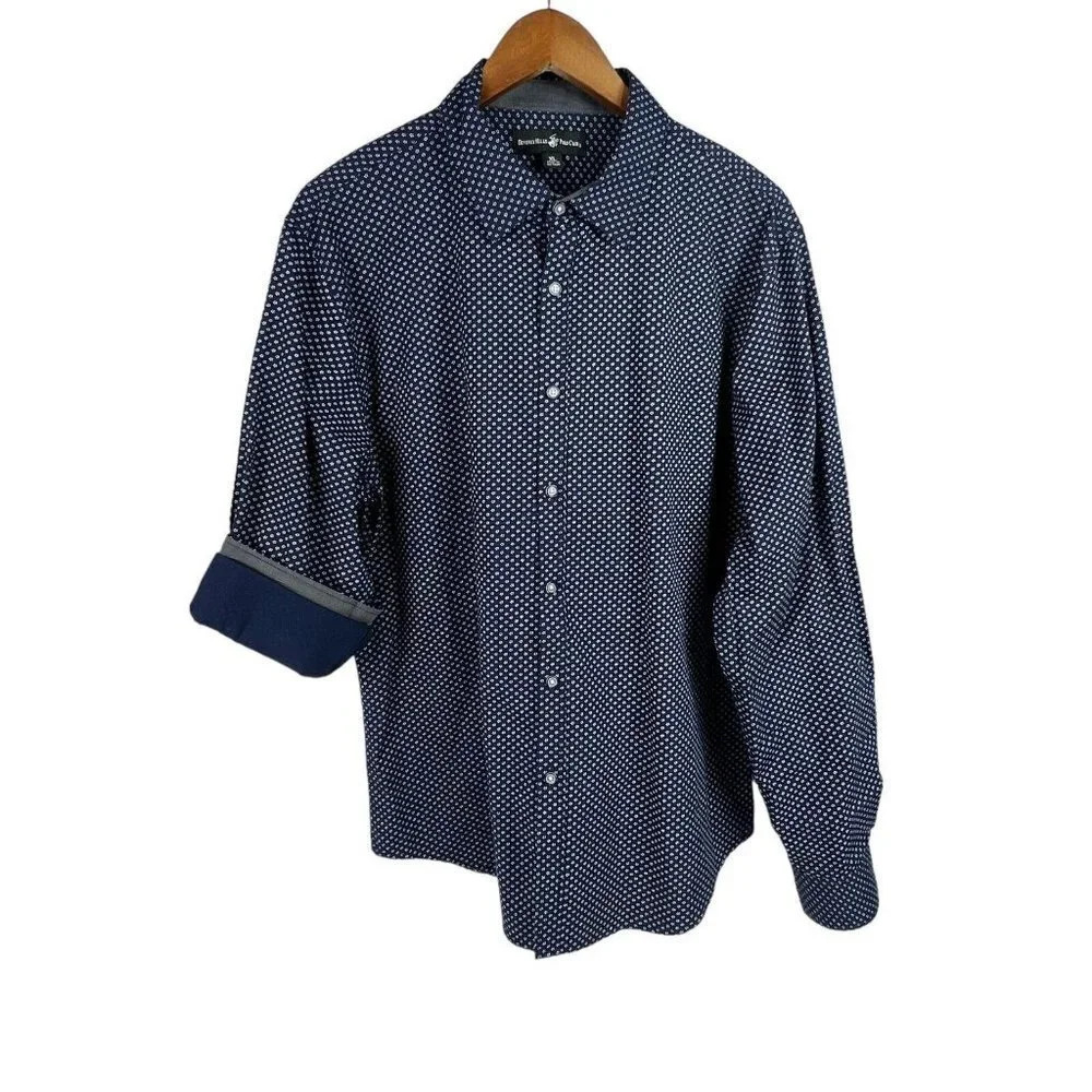 Beverly Hills Polo Club Navy Blue Men's Shirt